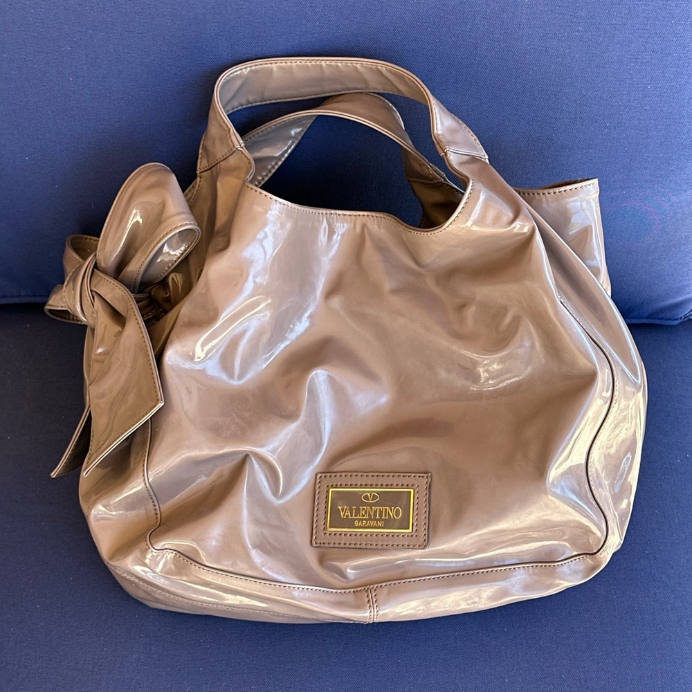 Valentino Garavani taupe Tan Shoulder Bag